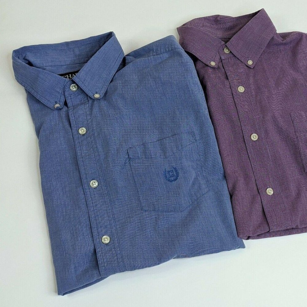 Lot Of 2 Chapos Easy Care  Button Down